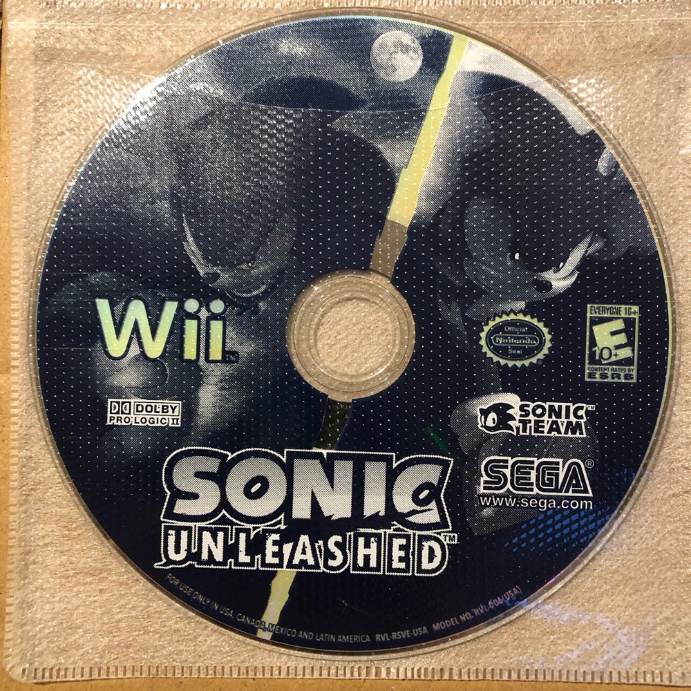 3/$40 Sonic Unleashed for Wii - Disc only